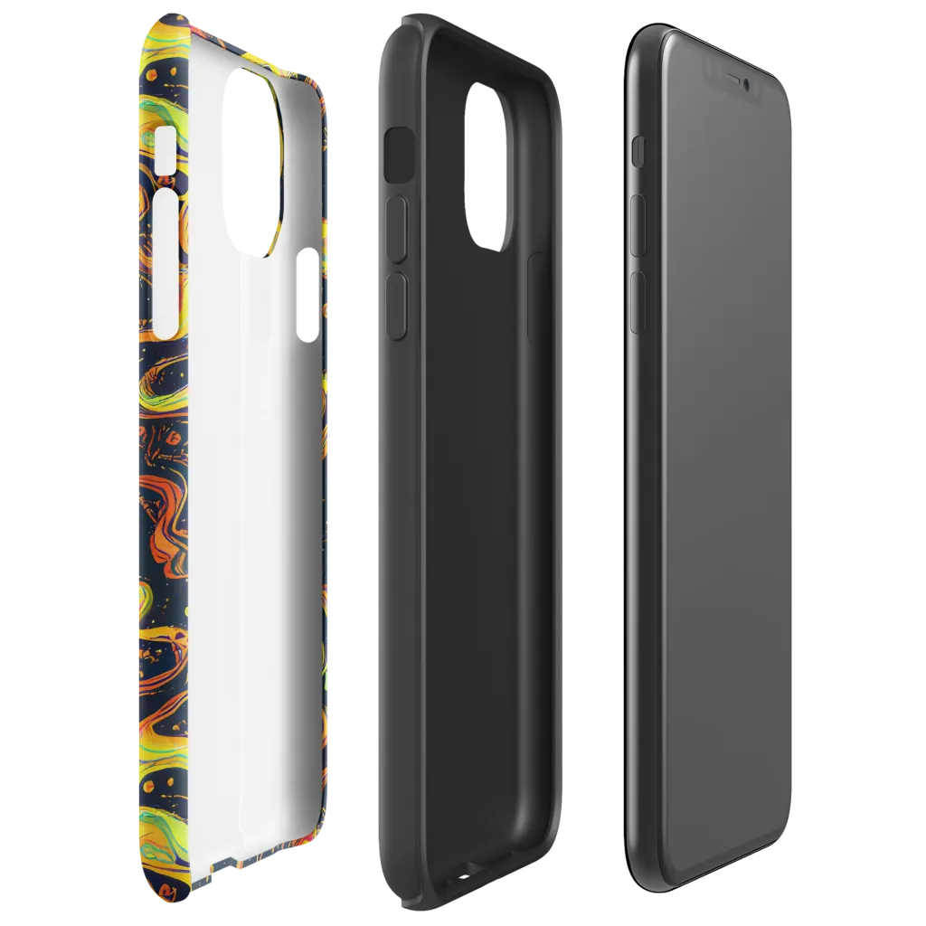 Afterdark Swirl on Tough Case for iPhone® — Right