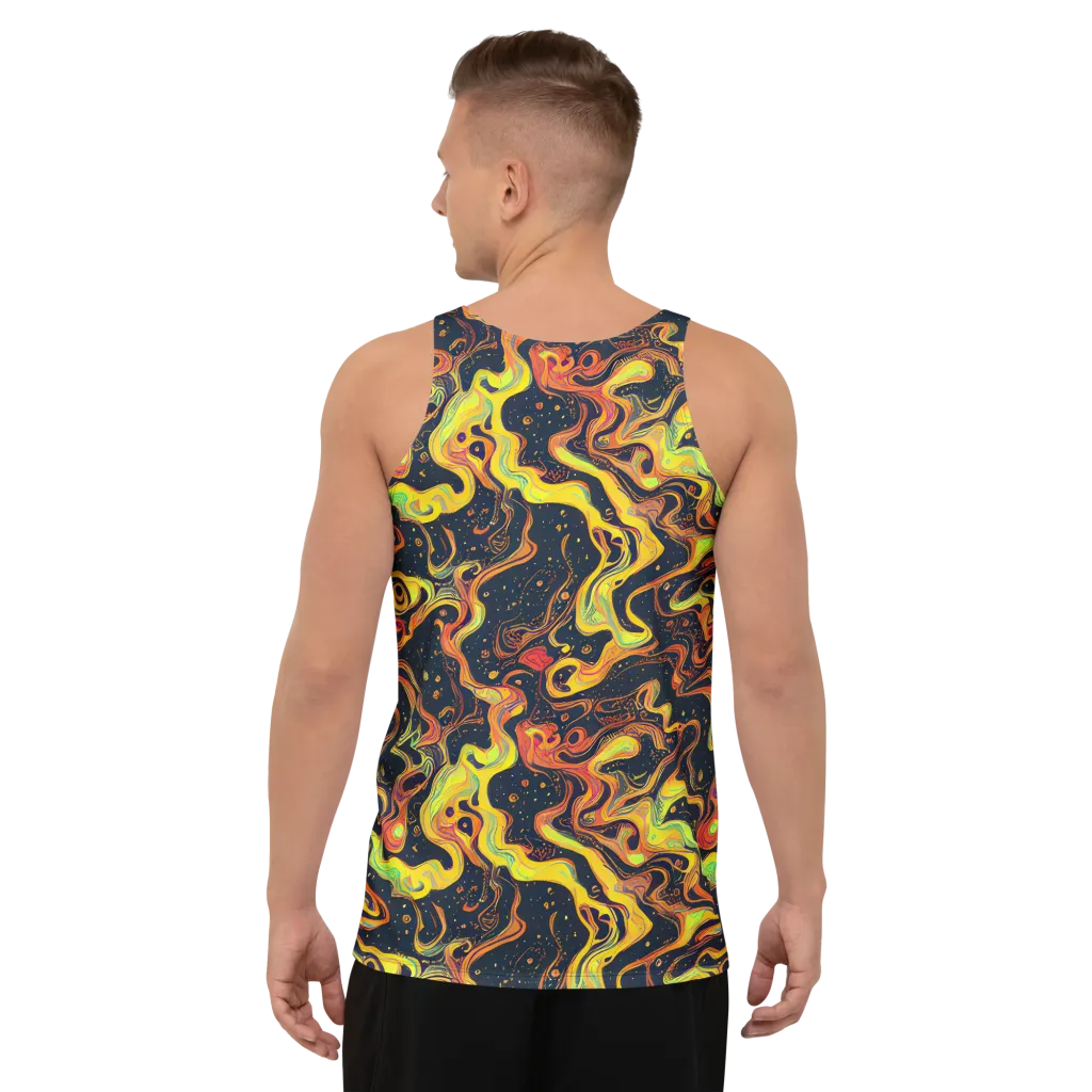 Afterdark Swirl on Men's Tank Top — Back