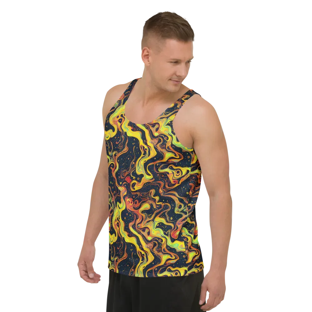 Afterdark Swirl on Men's Tank Top — Left Front