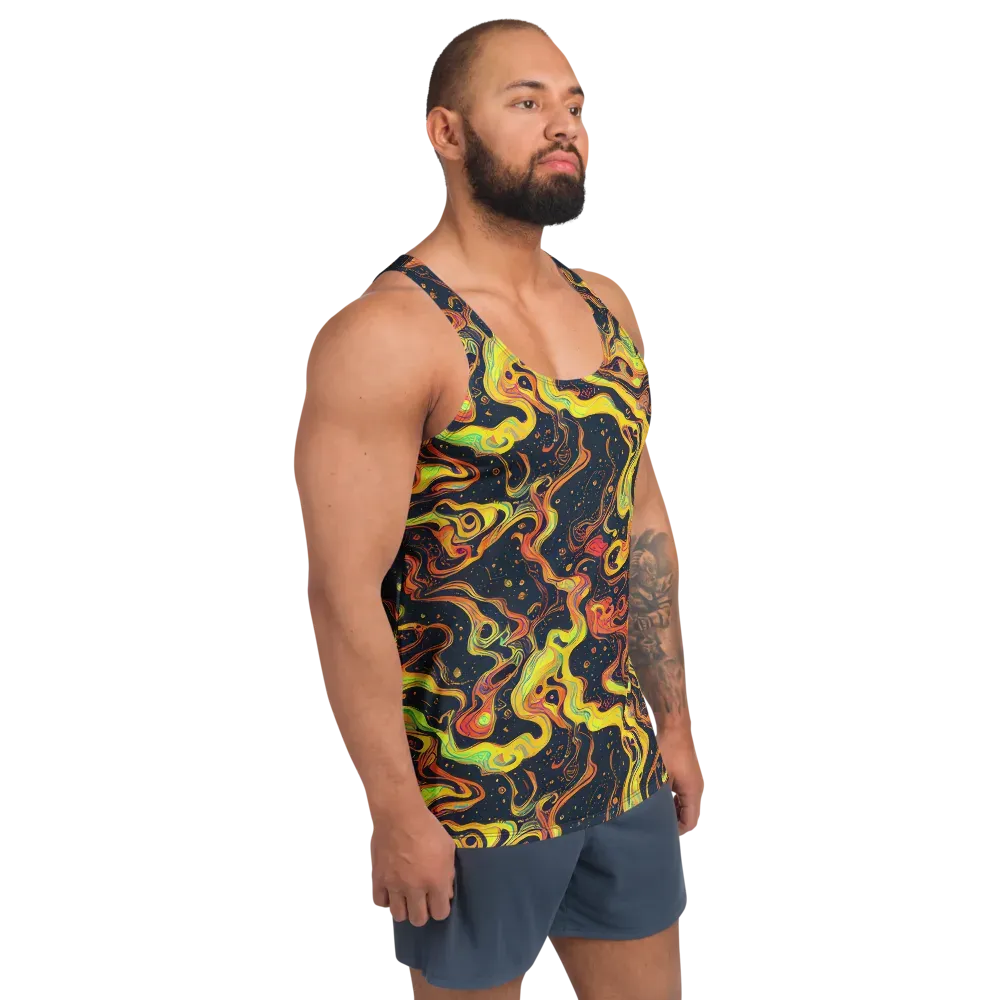 Afterdark Swirl on Men's Tank Top — Right Front