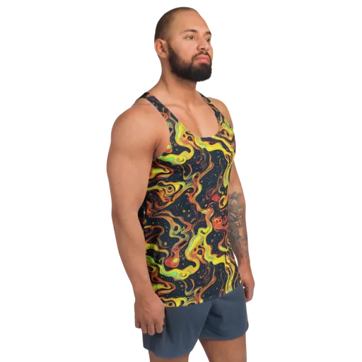 Afterdark Swirl on a Men's Tank Top