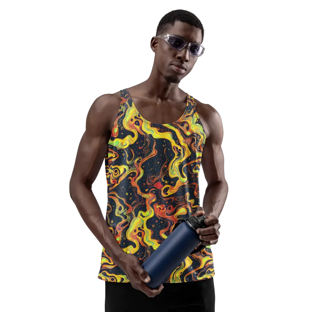 Afterdark Swirl on Men's Tank Top — Front