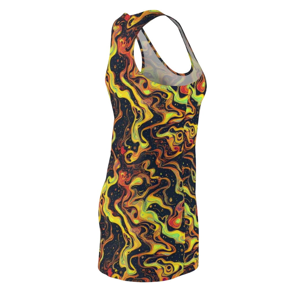 Afterdark Swirl on Racerback Dress — Back Side