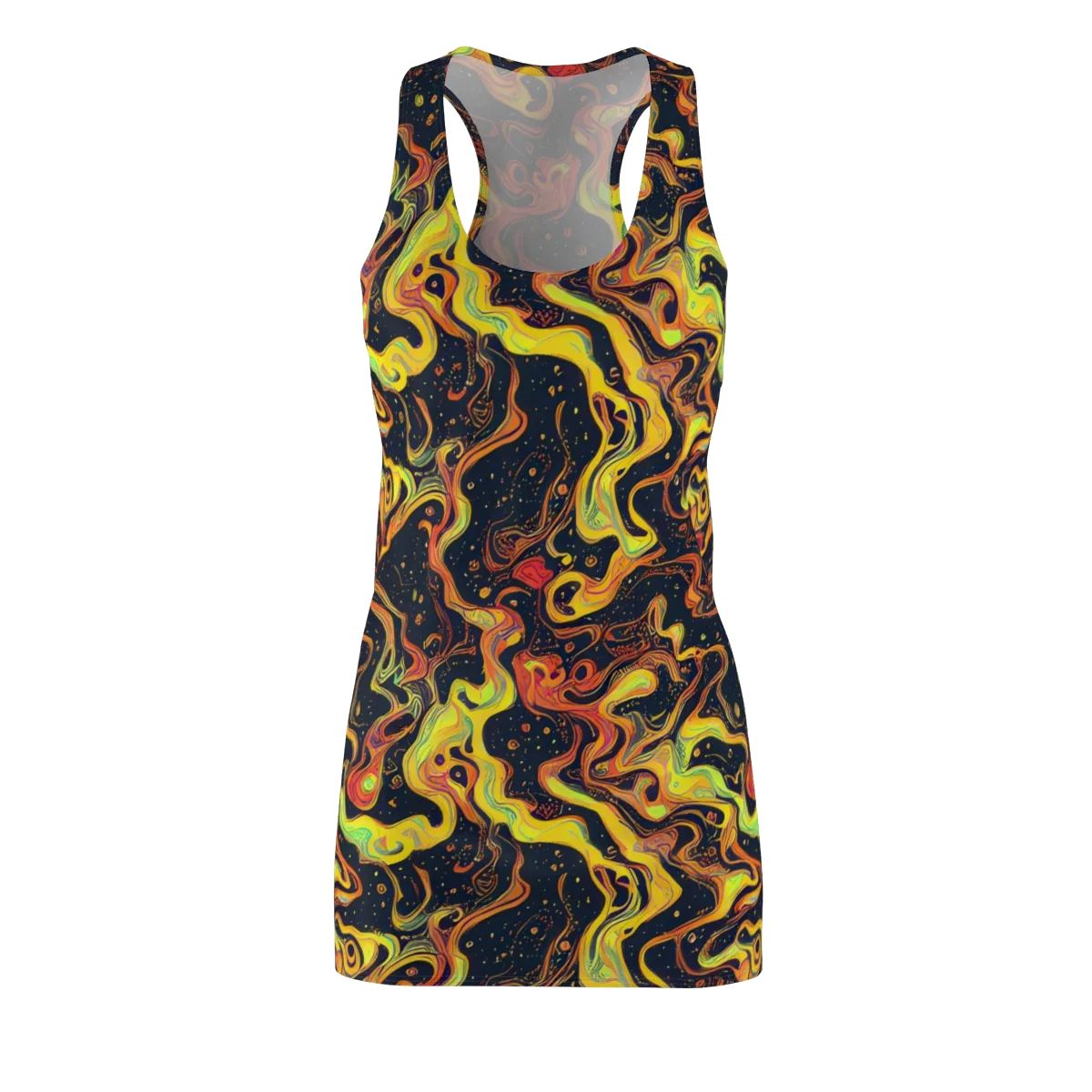 Afterdark Swirl on Racerback Dress — Front