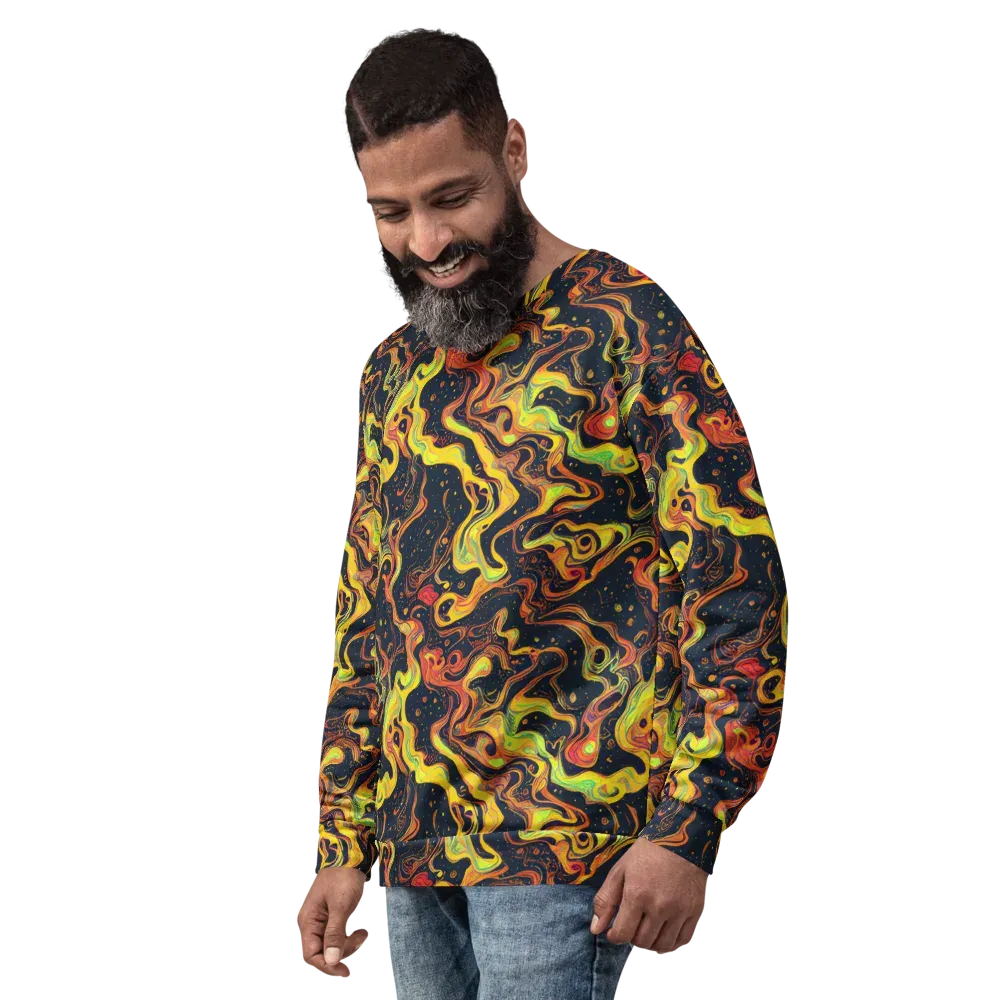 Afterdark Swirl on Sweatshirt — Left Front