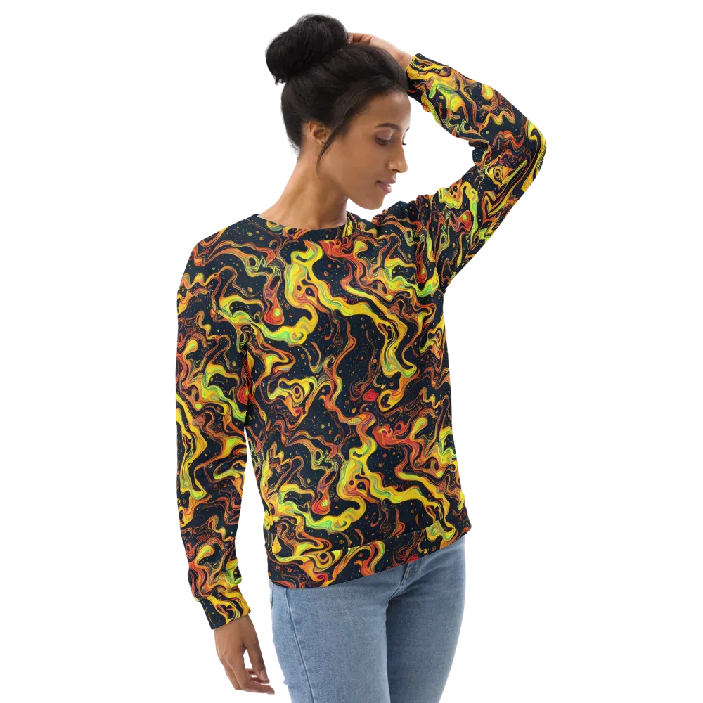 Afterdark Swirl on Sweatshirt — Right Front