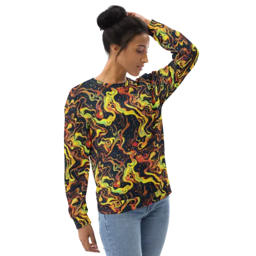 Afterdark Swirl on a Sweatshirt