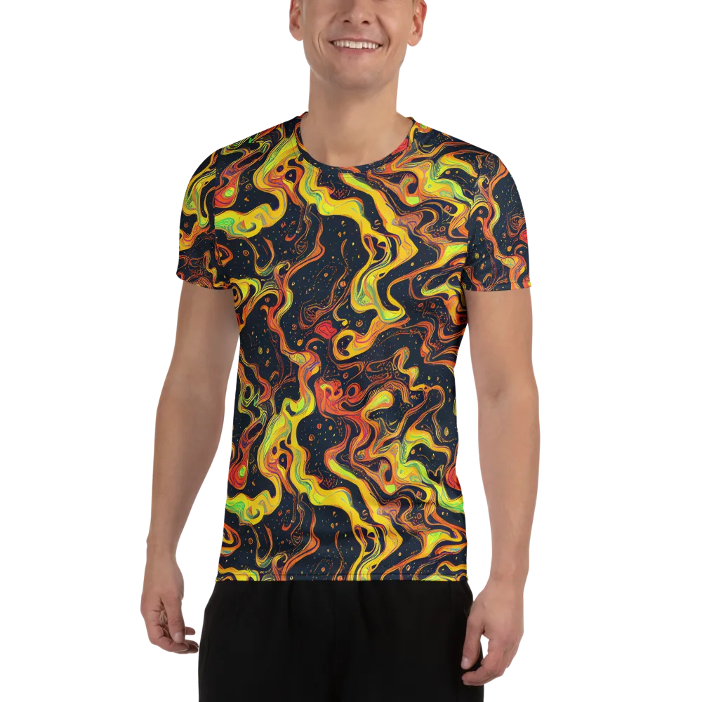 Afterdark Swirl on Men's Athletic T-Shirt — Front