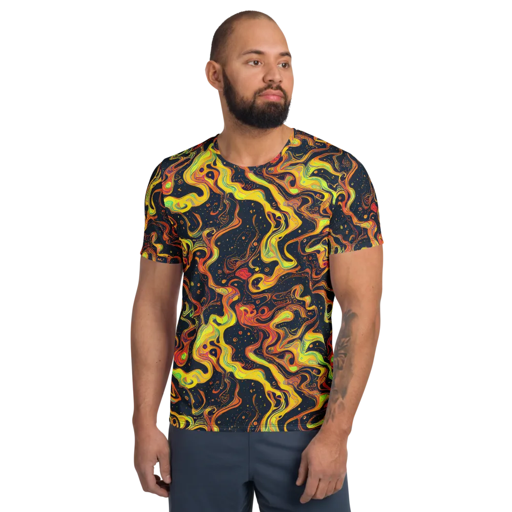 Afterdark Swirl on Men's Athletic T-Shirt — Front