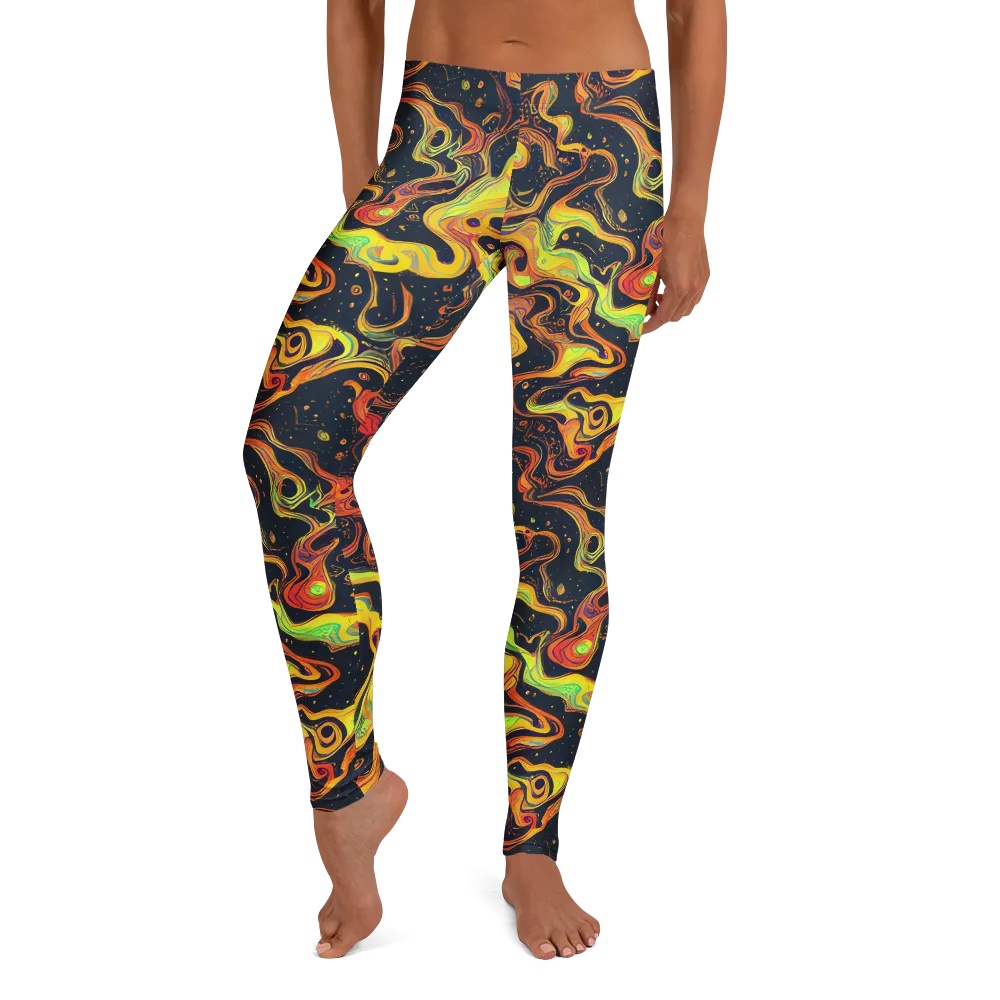 Afterdark Swirl on Leggings — Front