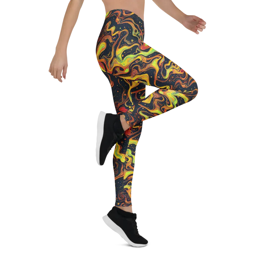 Afterdark Swirl on Leggings — Right
