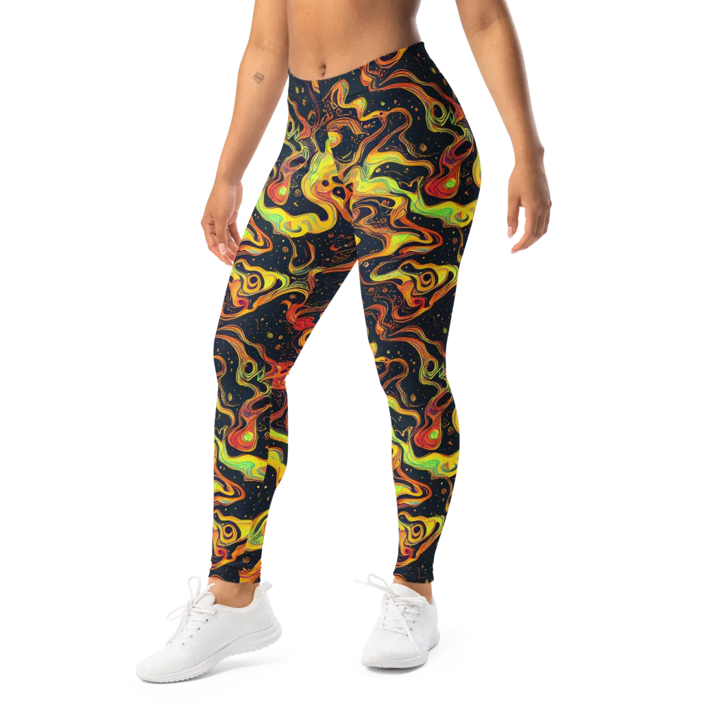 Afterdark Swirl on Leggings — Left Front