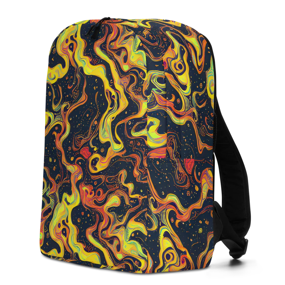 Afterdark Swirl on Minimalist Backpack — Left