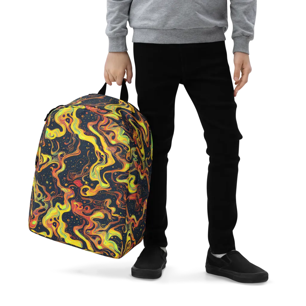 Afterdark Swirl on Minimalist Backpack — Zoomed-in