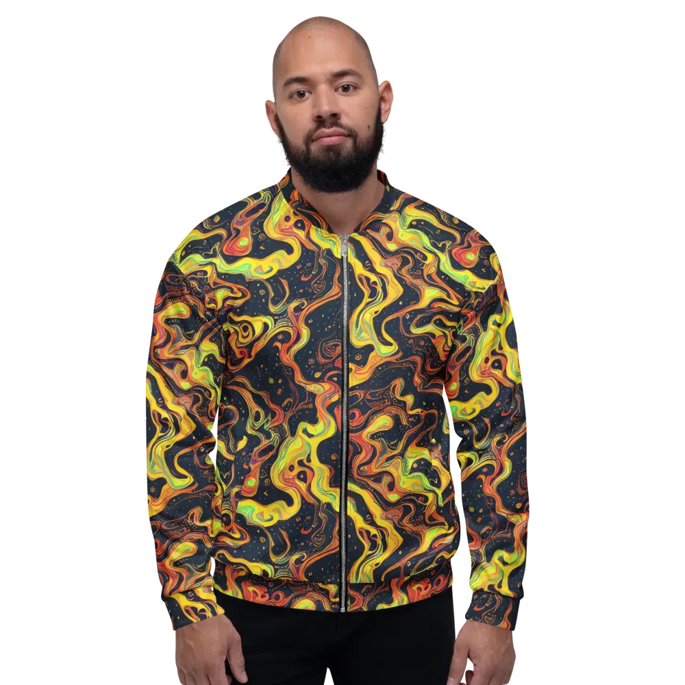 Afterdark Swirl on Bomber Jacket — Front