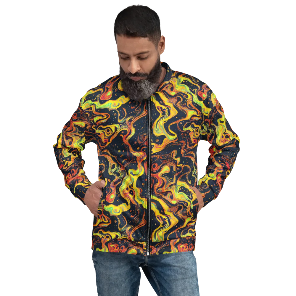 Afterdark Swirl on Bomber Jacket — Front