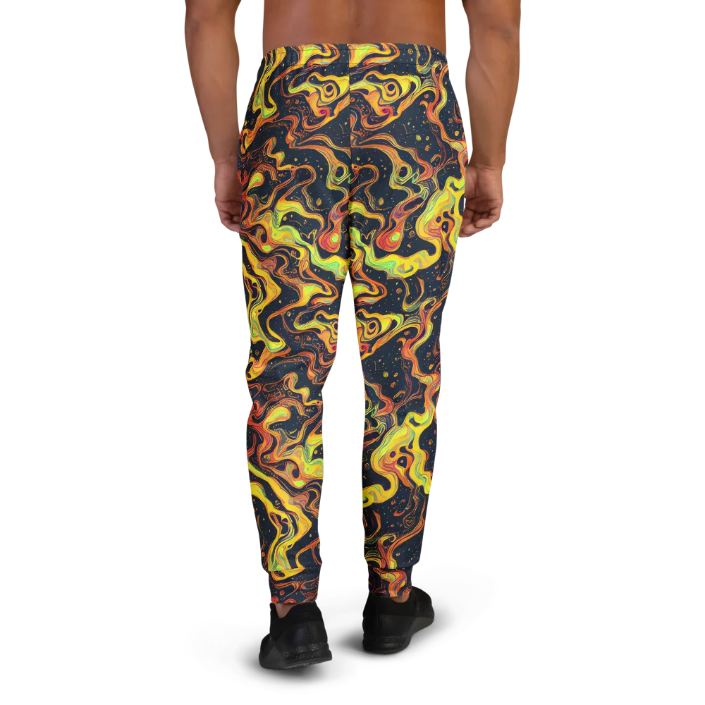 Afterdark Swirl on Men's Joggers — Back