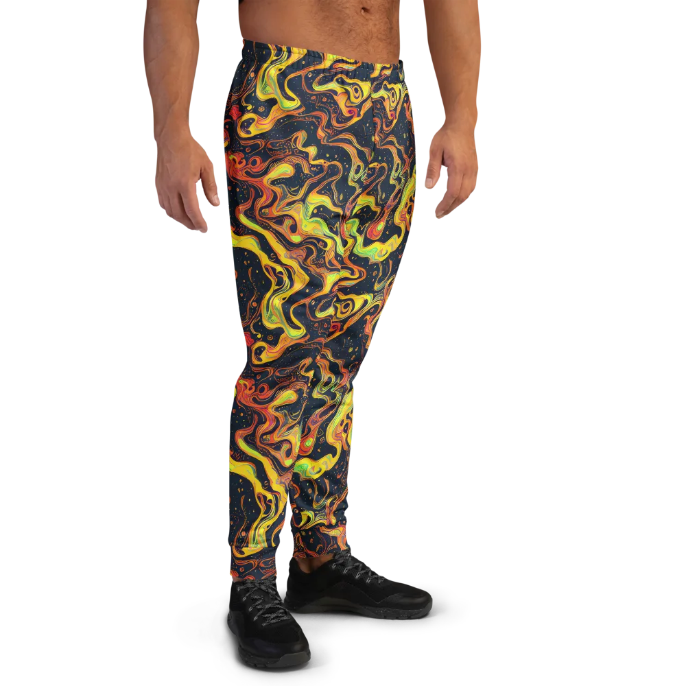 Afterdark Swirl on Men's Joggers — Right