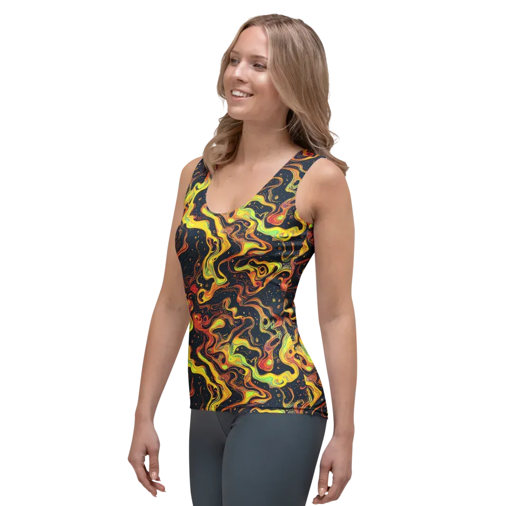 Afterdark Swirl on Women's Tank Top — Left Front