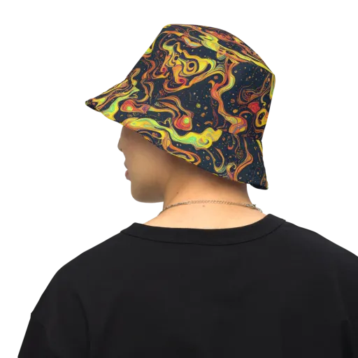 Afterdark Swirl on a Reversible Bucket Hat