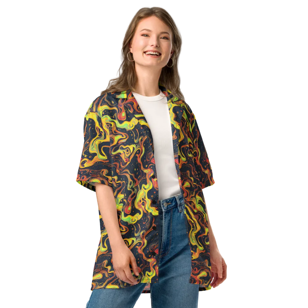 Afterdark Swirl on Button Shirt — Front