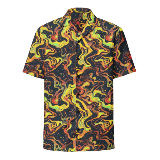 Afterdark Swirl on a Button Shirt