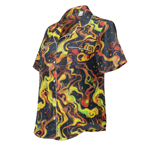 Afterdark Swirl on a Women's Short Sleeve Pajama Top