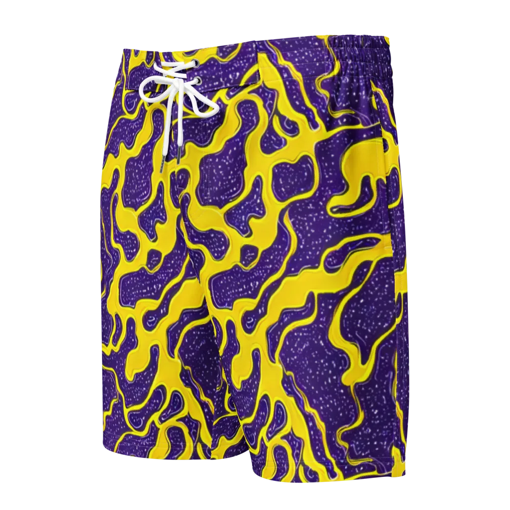 Lemon Nebula on Men's Board Shorts — Front