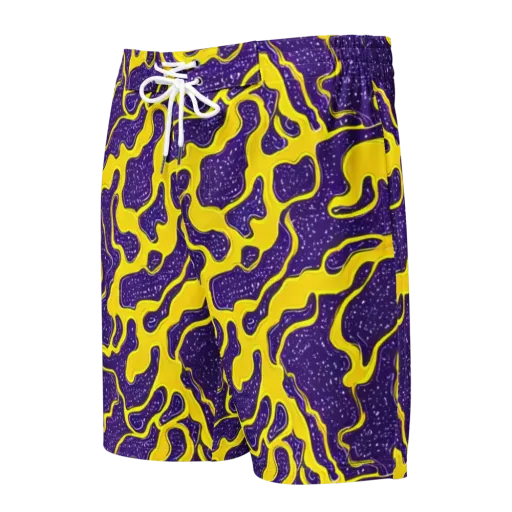 Lemon Nebula on a Men's Board Shorts