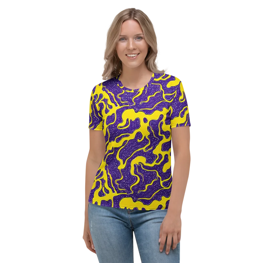 Lemon Nebula on Women's Crew Neck T-Shirt — Front