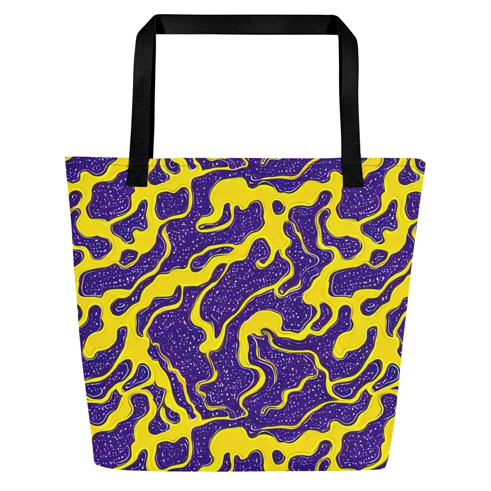 Lemon Nebula on Large Tote Bag W/ Pocket — Front