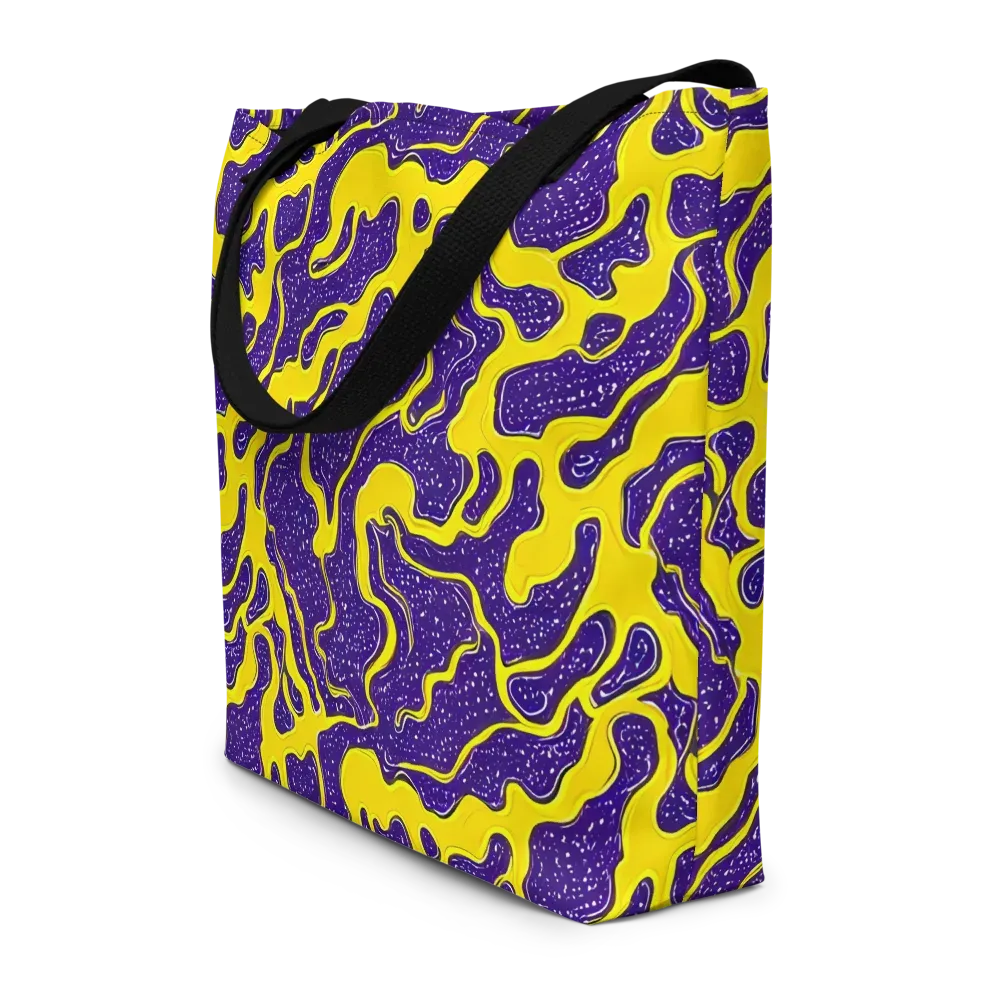 Lemon Nebula on Large Tote Bag W/ Pocket — Front