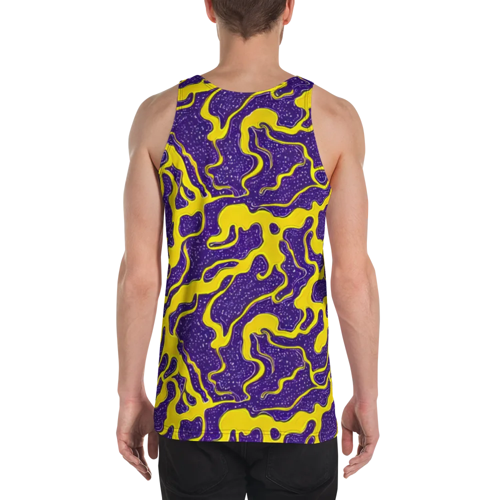 Lemon Nebula on Men's Tank Top — Back