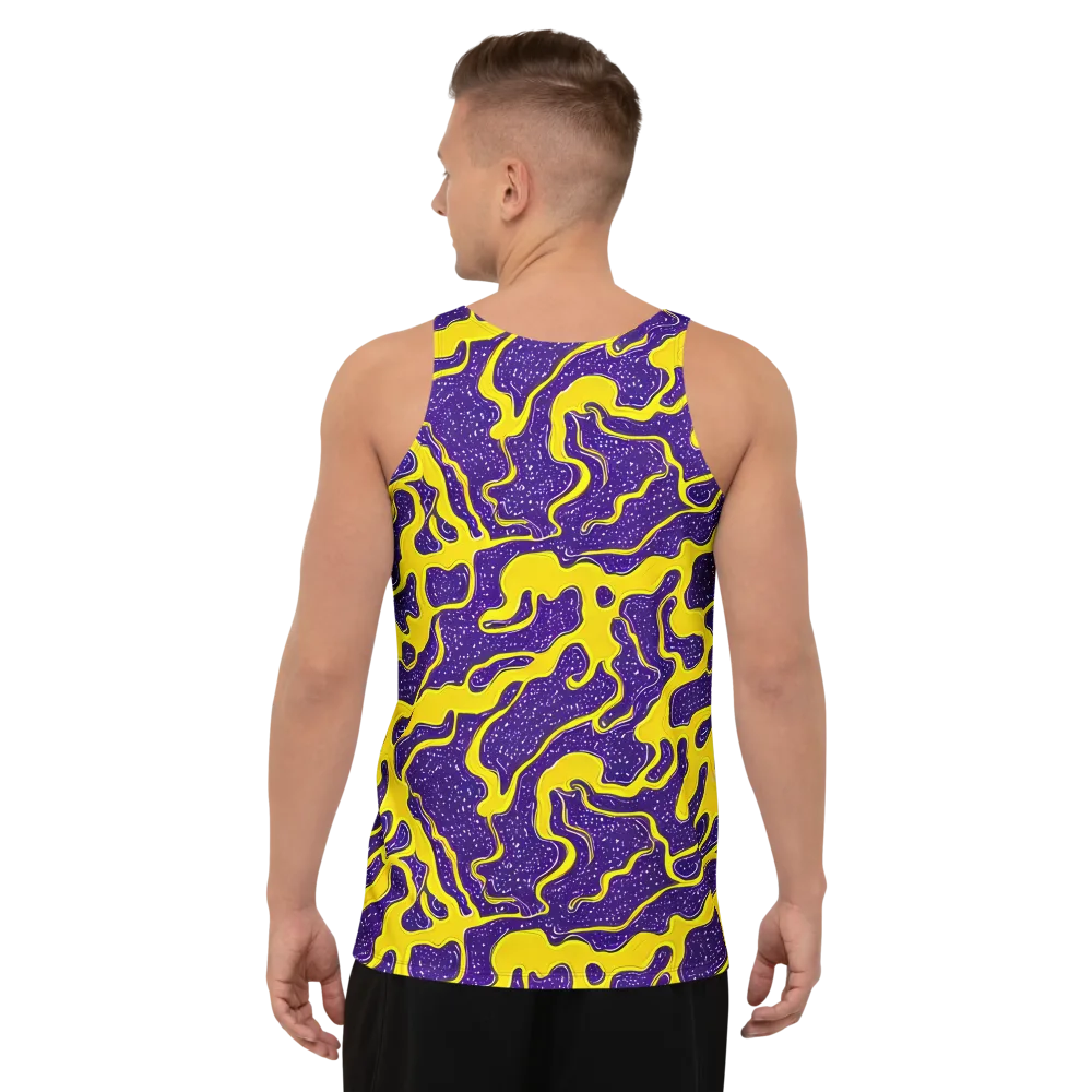Lemon Nebula on Men's Tank Top — Back