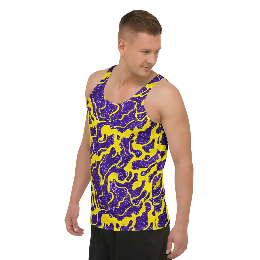 Lemon Nebula on Men's Tank Top — Left Front
