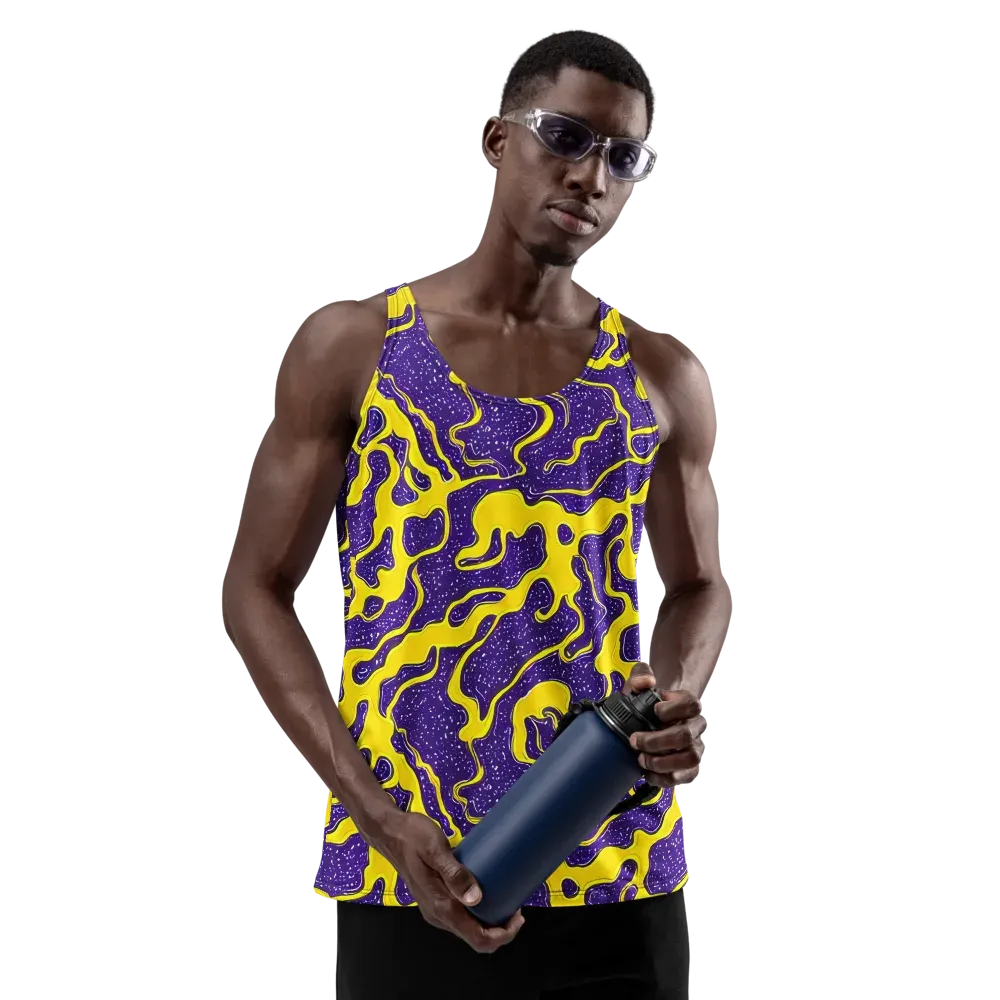 Lemon Nebula on Men's Tank Top — Front