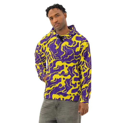 Lemon Nebula on a Cotton Hoodie