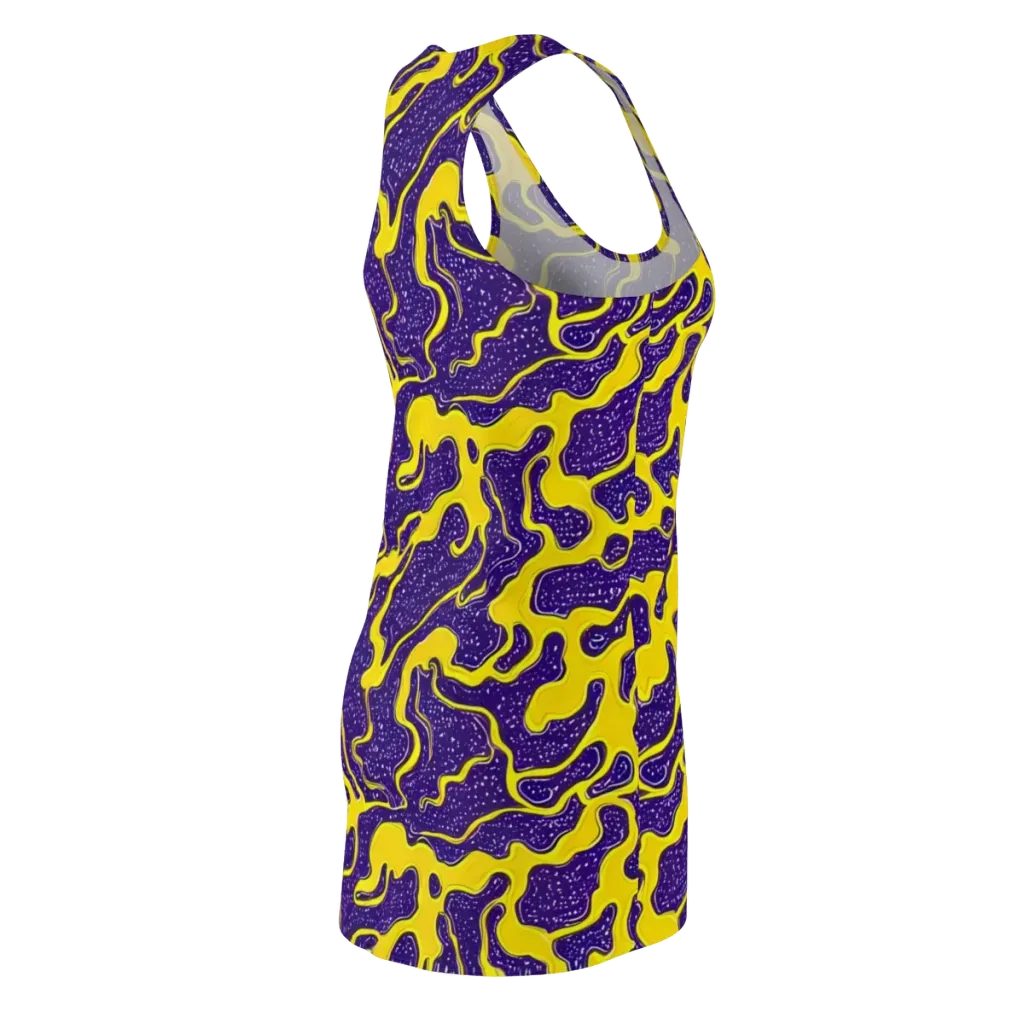 Lemon Nebula on Racerback Dress — Back Side