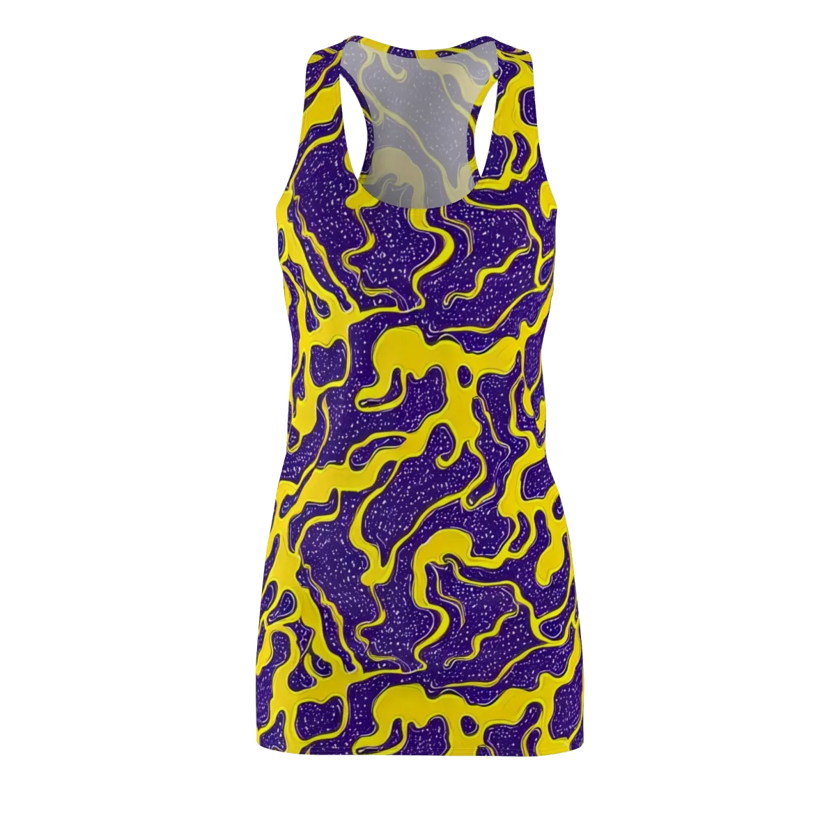 Lemon Nebula on Racerback Dress — Front