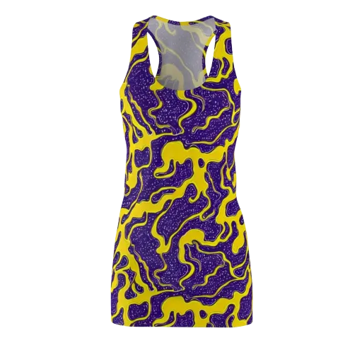 Lemon Nebula on a Racerback Dress