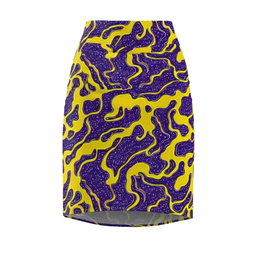 Lemon Nebula on a Pencil Skirt