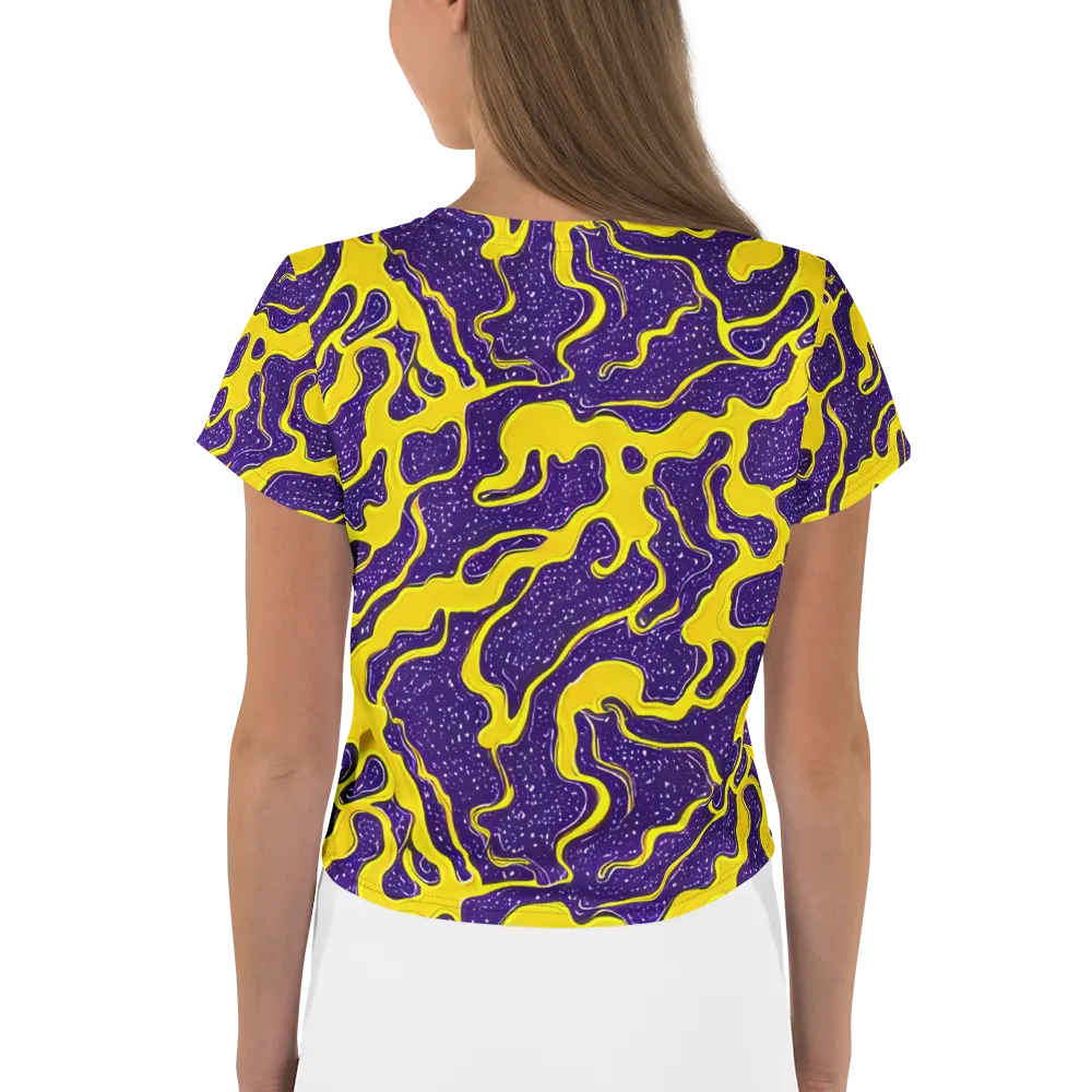Lemon Nebula on Crop Tee — Back