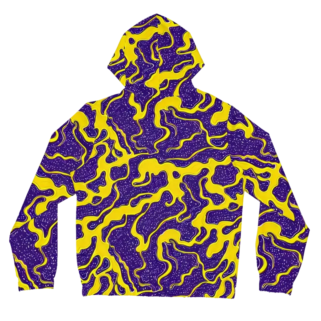 Lemon Nebula on Women's Full-Zip Hoodie — Back