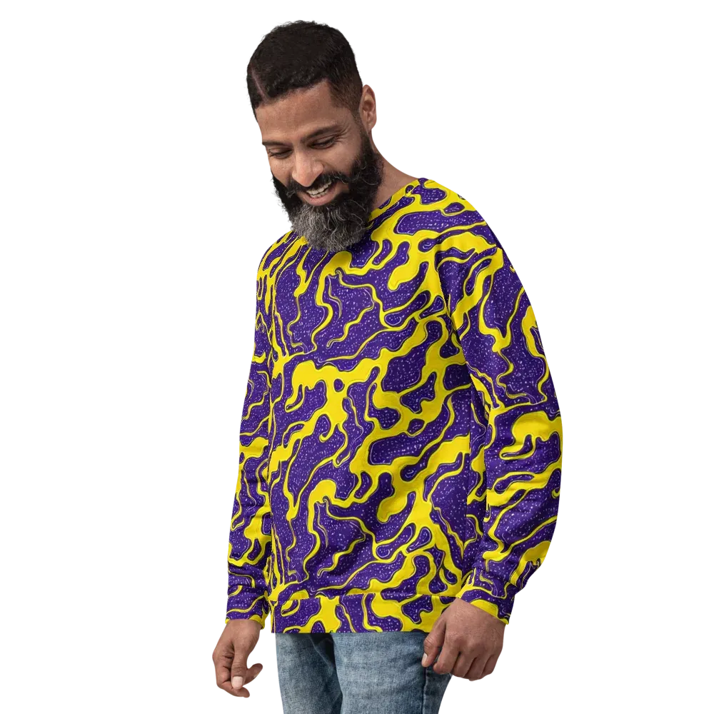 Lemon Nebula on Sweatshirt — Left Front