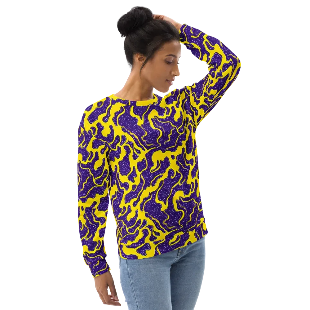 Lemon Nebula on Sweatshirt — Right Front