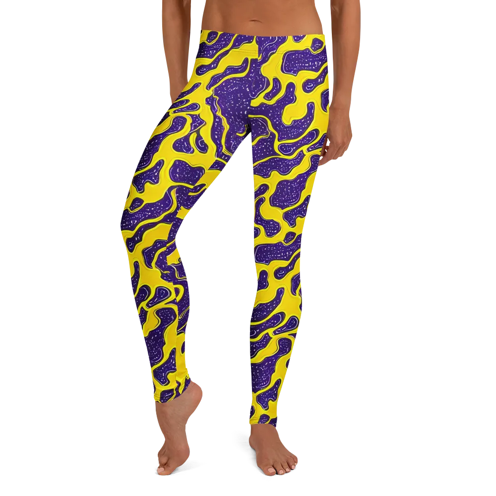 Lemon Nebula on Leggings — Front