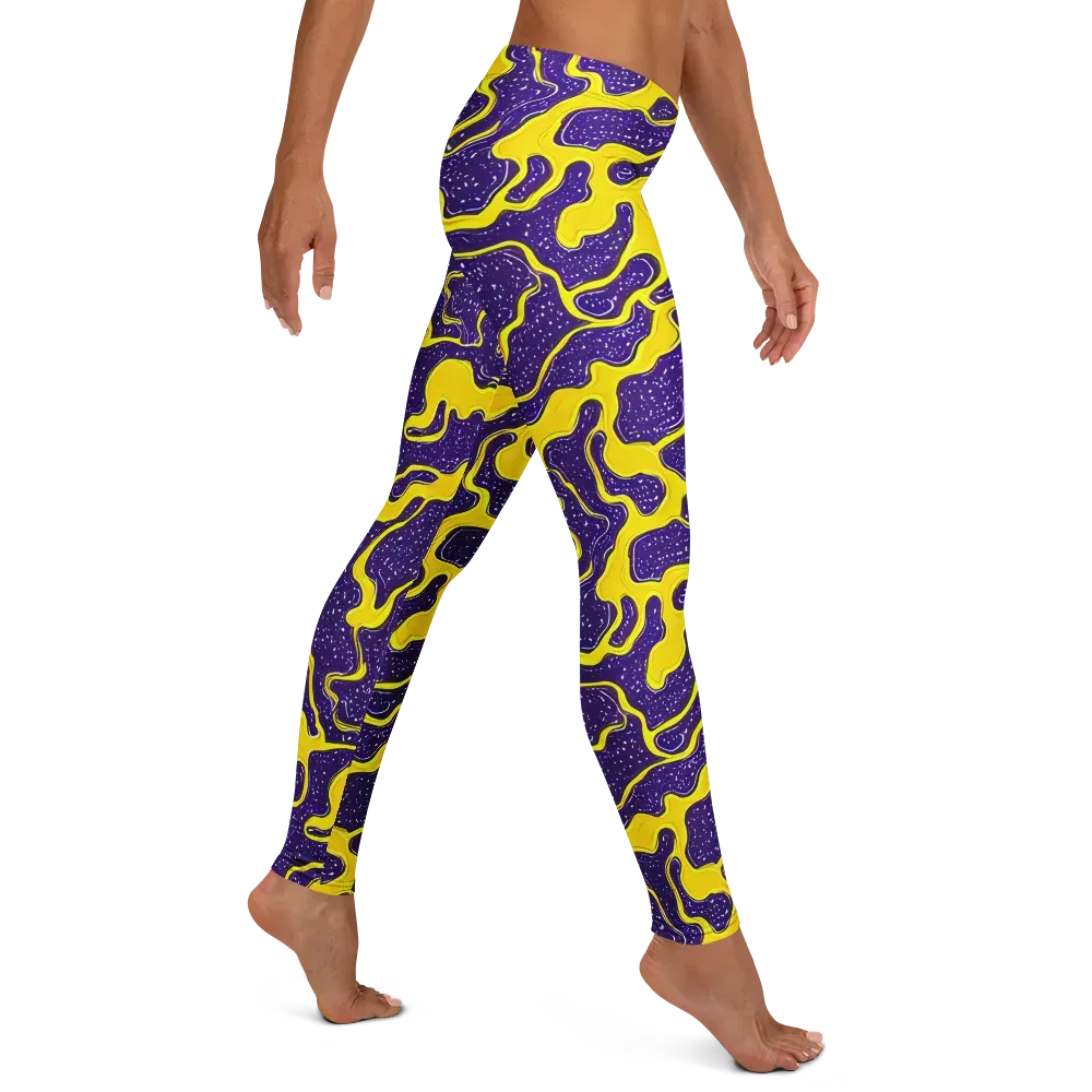 Lemon Nebula on Leggings — Right
