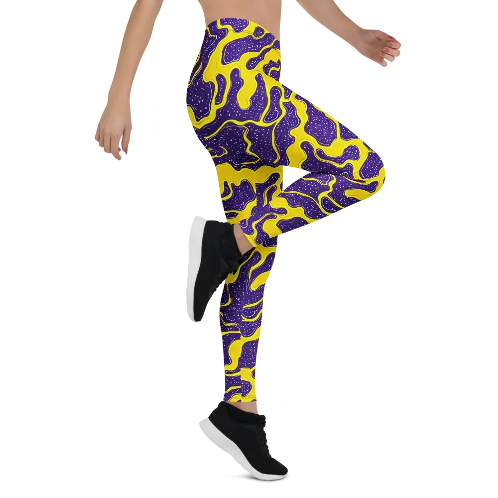 Lemon Nebula on Leggings — Right