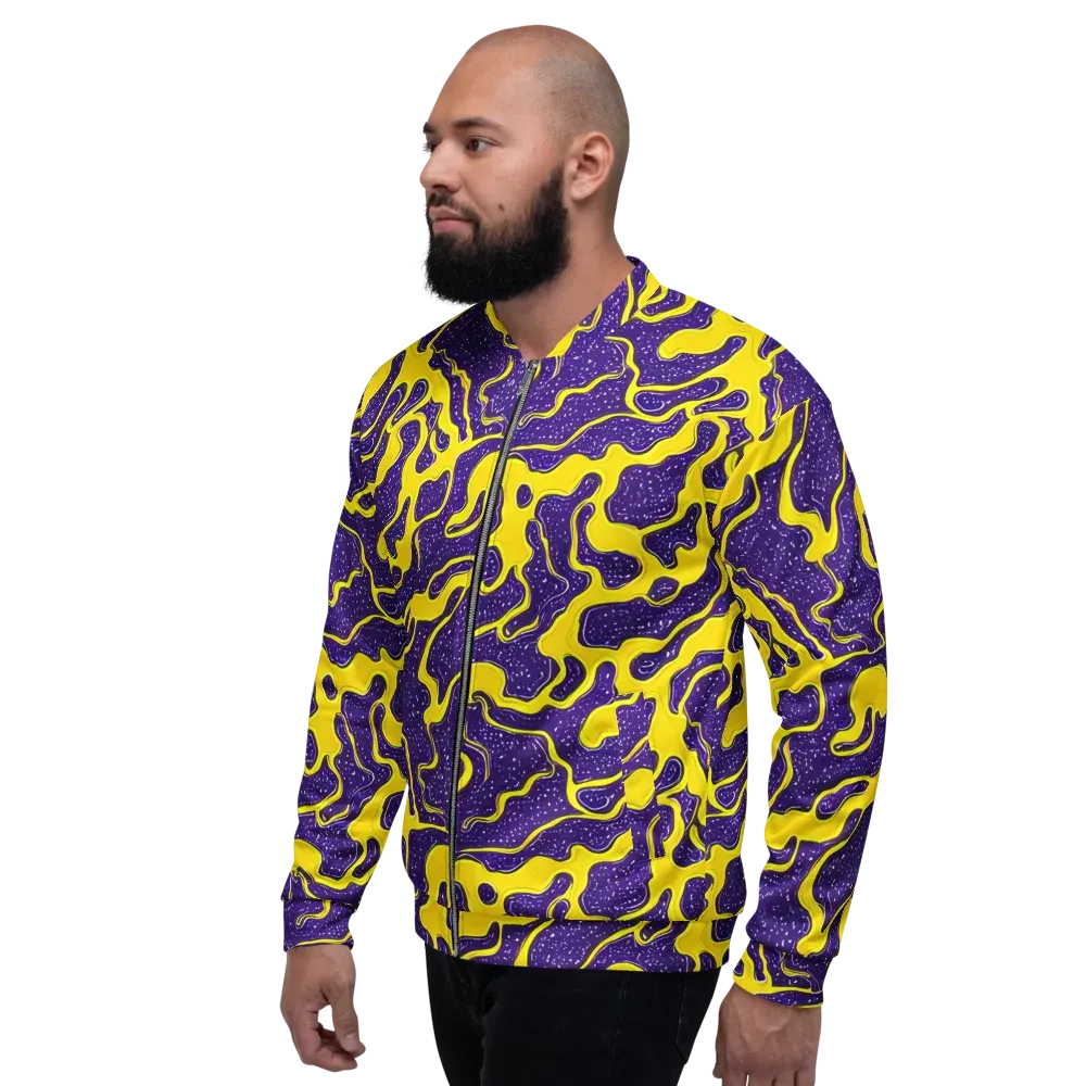 Lemon Nebula on Bomber Jacket — Left