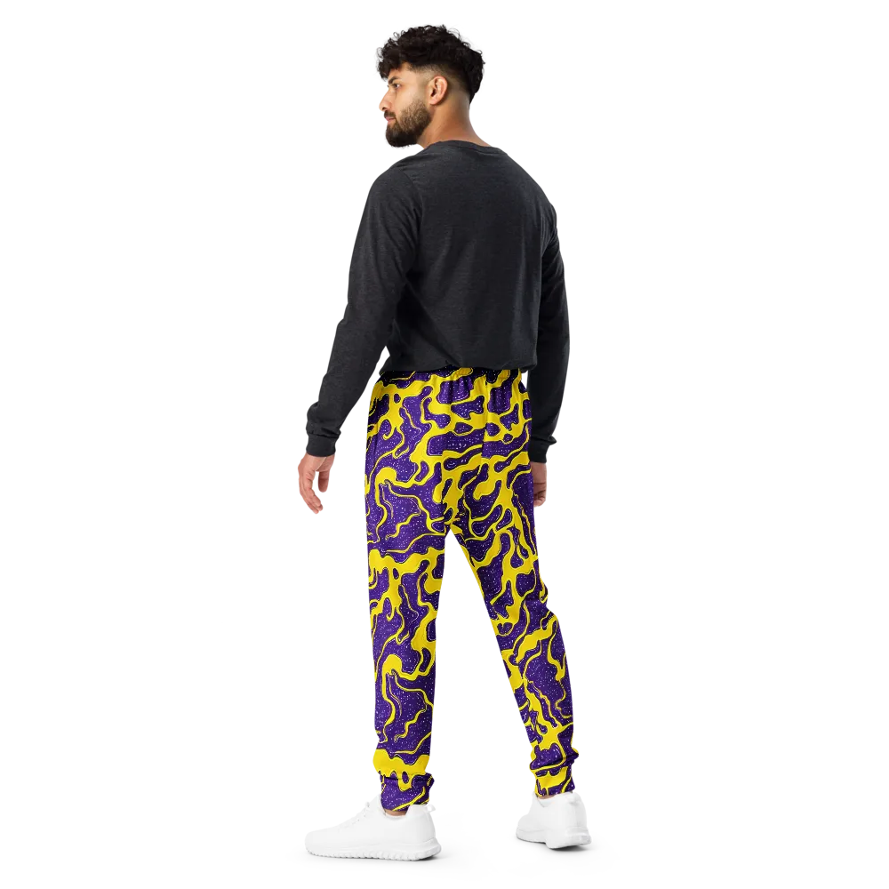 Lemon Nebula on Men's Joggers — Back
